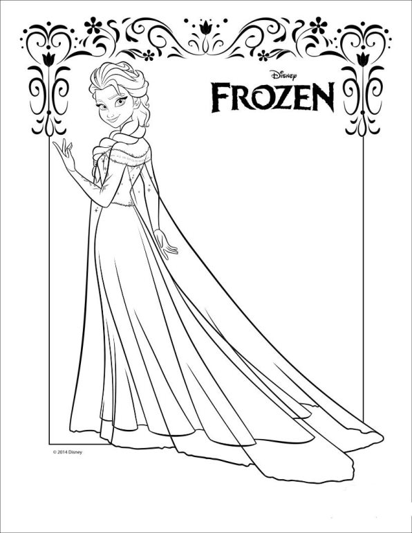 Plansa de colorat cu Frozen 71 69